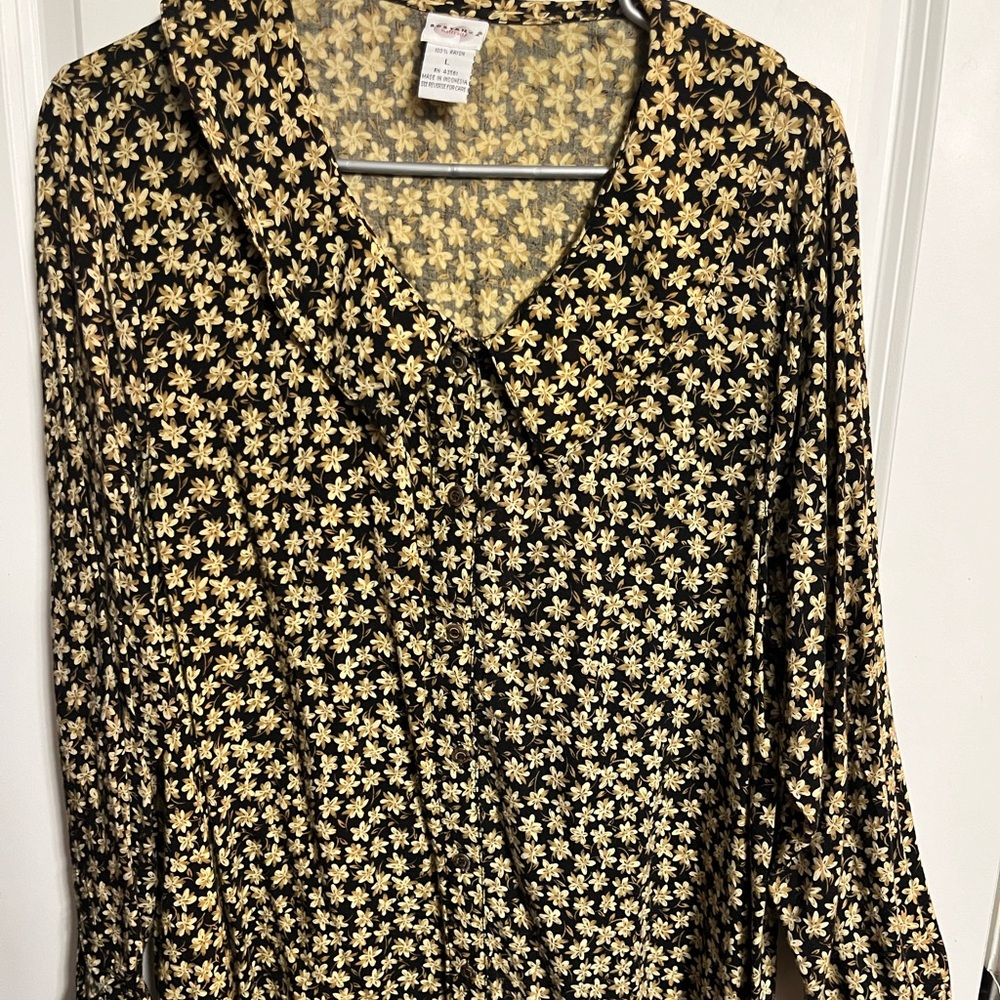 Women's maternity log sleeve dress top